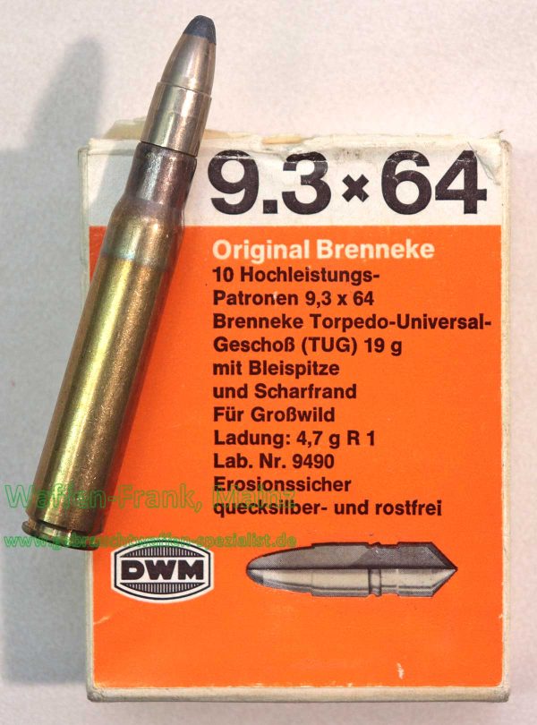 DWM, Karlsruhe Büchsenpatronen 9,3x64