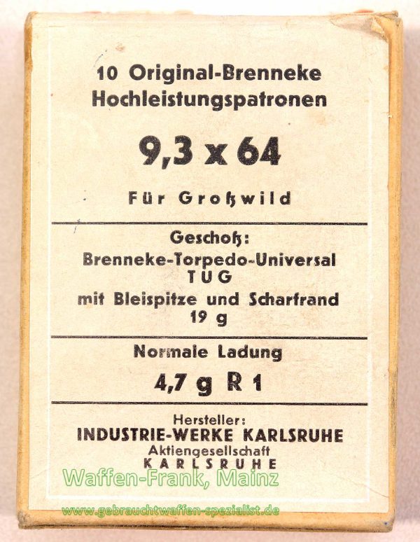 Brenneke - Langenhagen Büchsenpatronen 9,3x64 – Bild 2