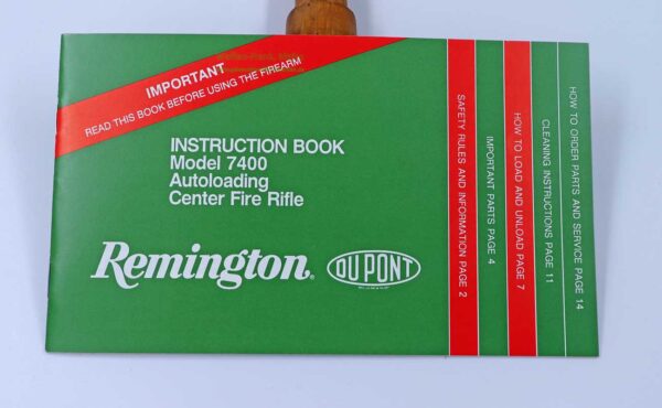 Remington - USA Bedienungsanleitung, Original Mod. 7400