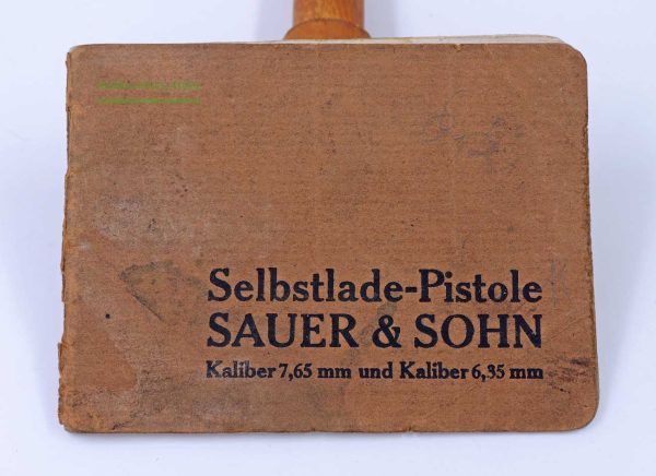 Sauer u. Sohn/Suhl Bedienungsanleitung, Original Kal. 7,65mm und Kal. 6,35mm