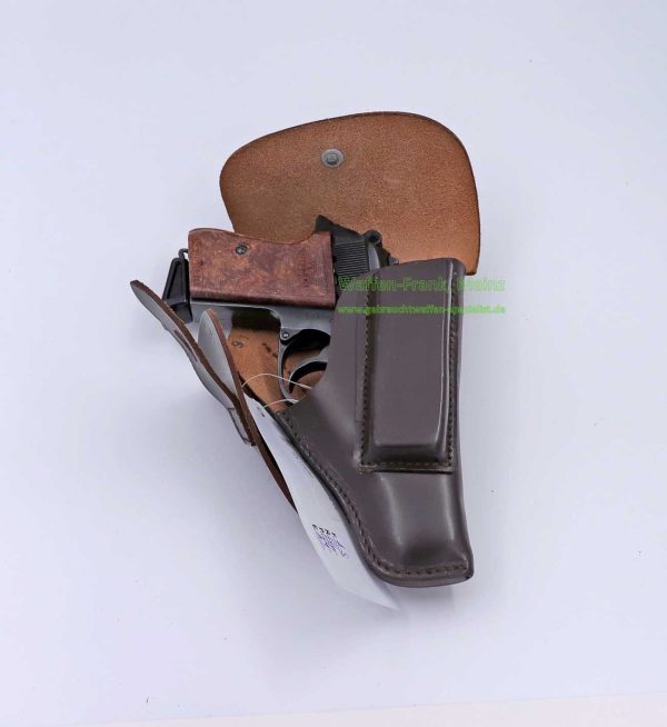 AKAH-(Fa. Albrecht Kind) Pistolenholster Walther PPK Gürtelholster - Leder, Braun – Bild 3