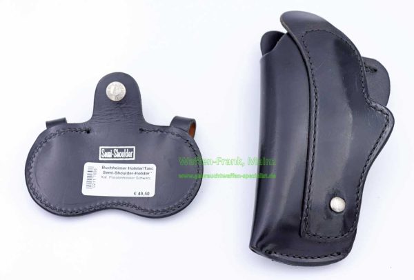 Buchheimer Semi-Shoulder-Holster 'Links' Pistolenholster Schwarz,Leder – Bild 3