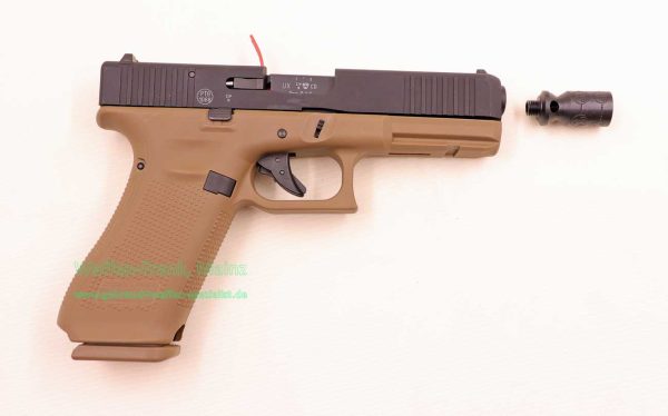 Umarex Glock 17 Gen5 coyote (Bundle) 9mm P.A.K., mit Ersatzmagazin – Bild 2