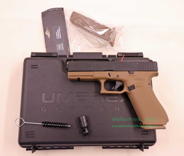 Umarex Glock 17 Gen5 coyote (Bundle) 9mm P.A.K., mit Ersatzmagazin – Bild 4