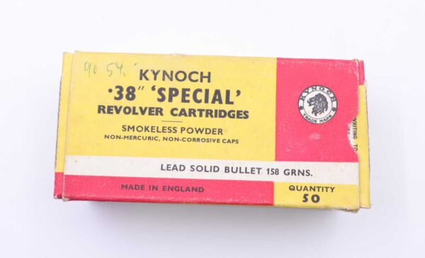 Kynoch, England Revolverpatronen .38Special