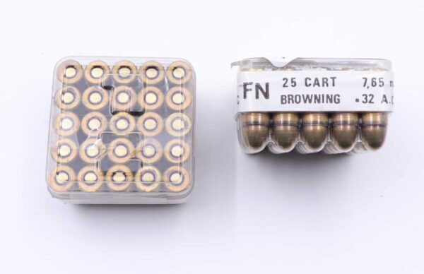 FN  Fabrique Nationale Lüttich Pistolenmunition 7,65mmBrowning/.32ACP