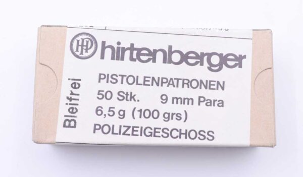 Hirtenberger / Österreich Pistolenpatronen 9mmLuger/Parabellum/9x19