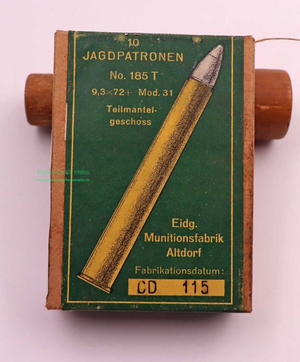 Eidg. Munitionsfabrik, Altdorf Büchsenpatronen 9,3x72R