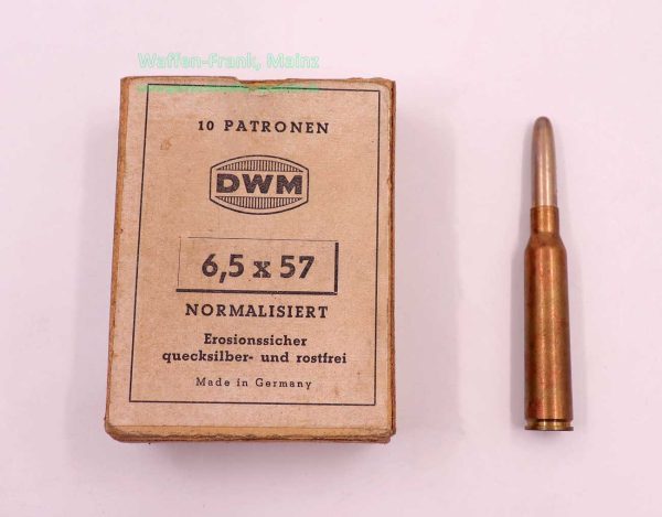 RWS (WZd.Fa.Rottweil) Büchsenpatronen 6,5x57