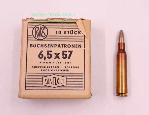 RWS (WZd.Fa.Rottweil) Büchsenpatronen 6,5x57