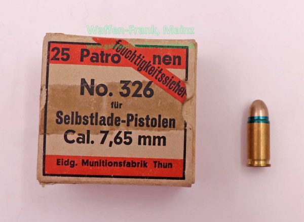 Waffen-&Munitionswerke Thun CH Pistolenmunition 7,65mmBrowning/.32ACP