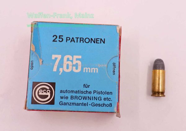 Geco - Fürth Pistolenmunition 7,65mmBrowning/.32ACP