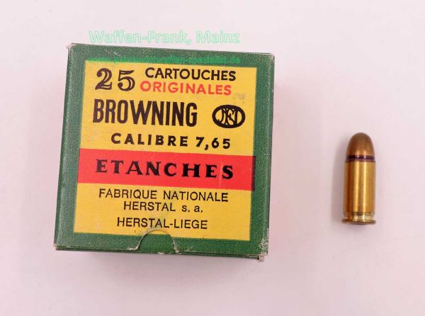 FN  Fabrique Nationale Lüttich Pistolenmunition 7,65mmBrowning/.32ACP