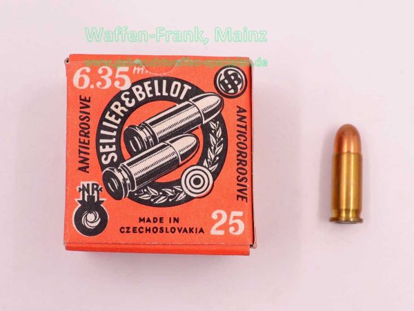 Sellier & Bellot CZ Pistolenmunition 6,35mmBrowning/.25ACP