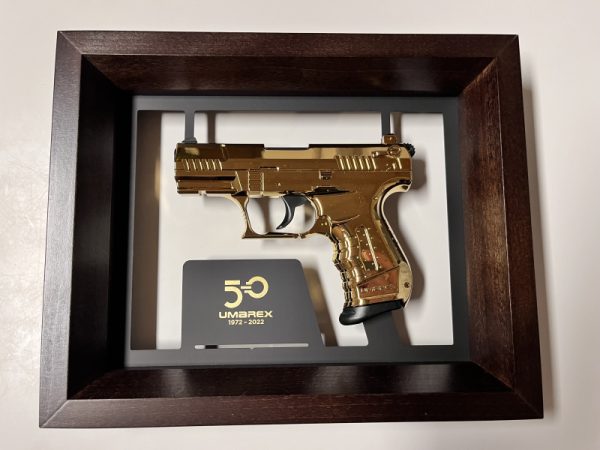 Umarex Schnittmodell Walther P22 Gold Sondermodell, Sammlerstück