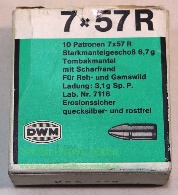 DWM, Karlsruhe Büchsenpatronen 7x57R