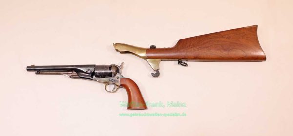 Uberti - Gardone/Italien Anschlagschaft Perkussionsrev. für Colt 1860 Army – Bild 3