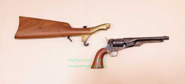 Uberti - Gardone/Italien Anschlagschaft Perkussionsrev. für Colt 1860 Army – Bild 4