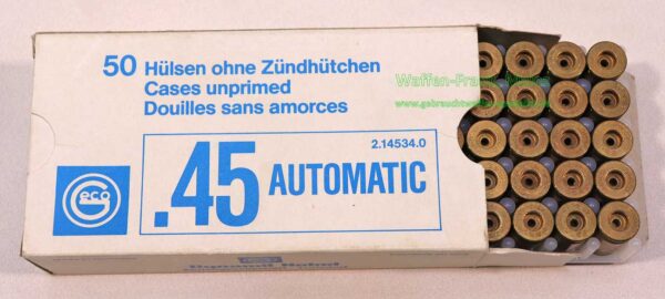 Geco - Fürth Kurzwaffenhülsen .45ACP