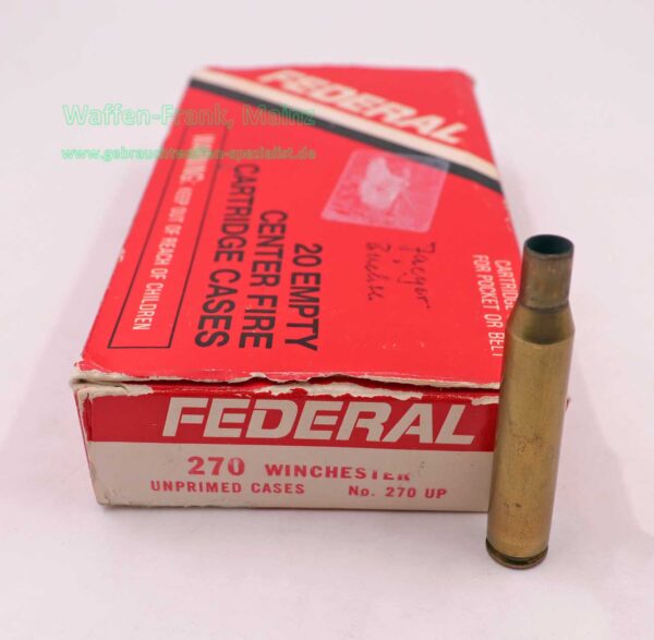 Federal / USA Langwaffenhülsen, gebraucht Kal. .270 Winchester